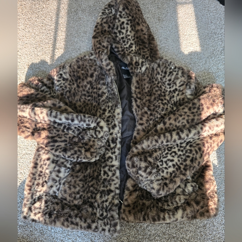 Me Jane Brown Faux Fur Coat